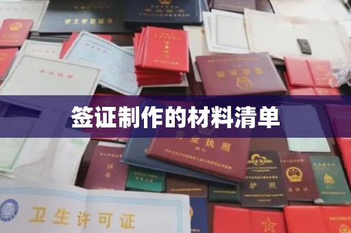 宁远签证制作的材料清单