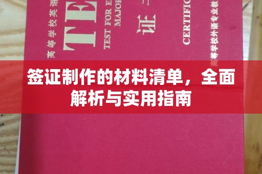 宁远签证制作的材料清单，全面解析与实用指南