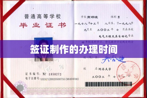 宁远签证制作的办理时间